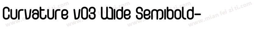 Curvature v03 Wide Semibold字体转换